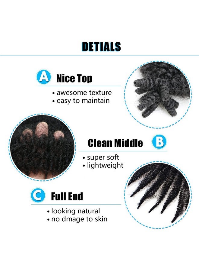 3 Packs Springy Afro Twist Hair 16 Inch Preseparated Kinky Marley Twist Braiding Hair Soft Prefluffed Synthetic Crochet Wrapping Hair For Distressed Faux Locs Spring Twist Passion Twist