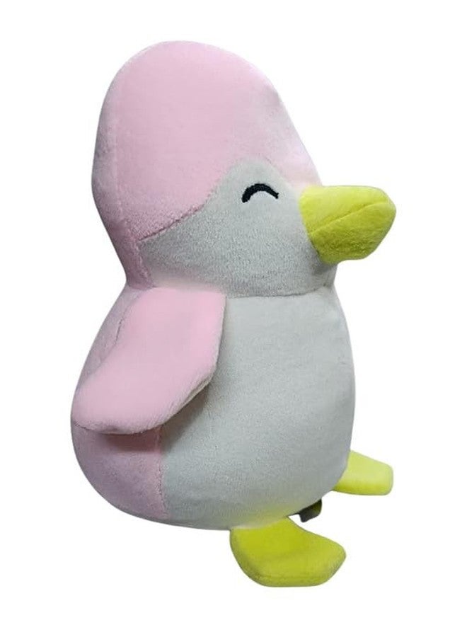KIZDY Soft Toys for Kids Girls Penguin Lovable & Huggable Soft Stuffed Plush Animal Toys Gift for Birthdays & Special Occasions for Couple (Pink and Grey, 18Cm) - Image 2