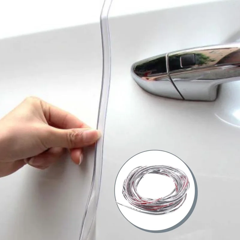 5 دي ام Transparent Vehicle Auto Door Trunk Protection Tape Car Edge Protector Plastic Adhesive Weatherstrip 5mt