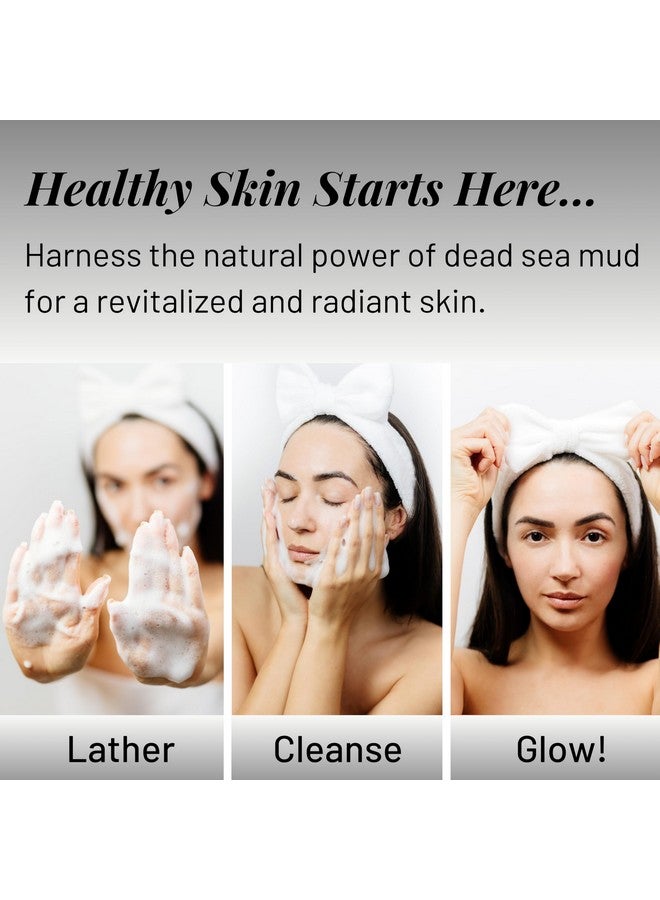 Jericho Cosmetics All Natural Dead Sea Mud Soap Bar - Vegan & Triple Milled Facial Treatment Soap for All Skin Types - Gently Cleanses & Moisturizes - 3 Pack - 4.4 oz each - Image 5
