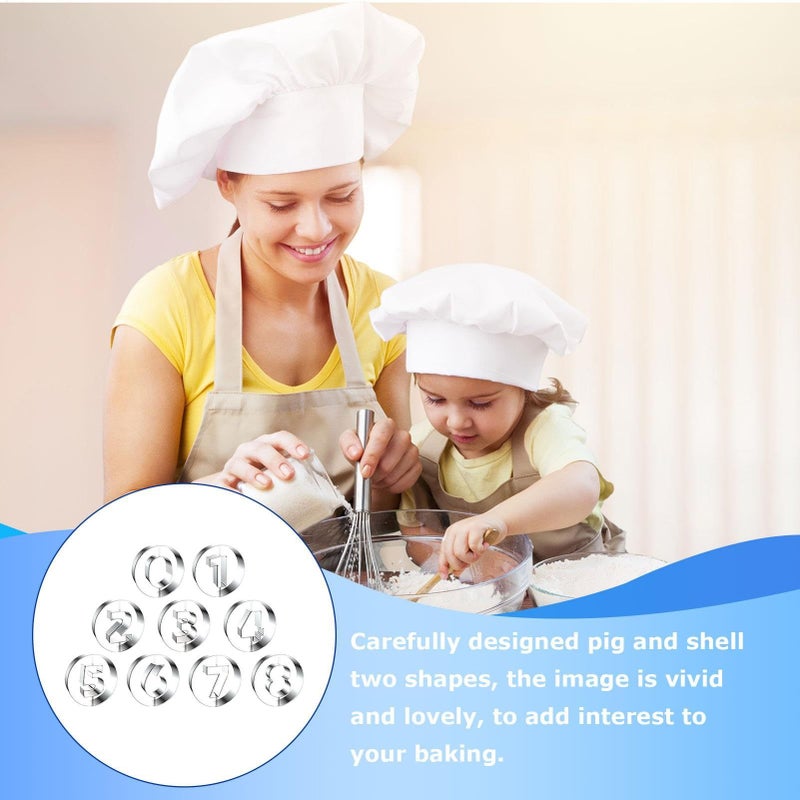 Donut Mold Stainless Steel 0 8 Number Theme Bagel Pan 3.5x3.5x1.38 Inches Nonstick Round Pastry Mold Versatile Bakeware For Fondant Cakes Pies Muffins And Pancakes - Image 4