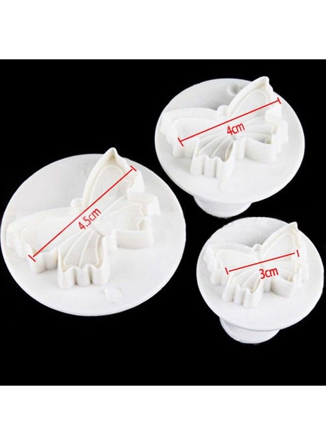 EORTA Fondant Plunger Cutter Set Butterfly Embossing Tools Cookie Stamps Fruit/Biscuits/Sugarcraft/Plasticine Diy Molds Decoration Tools For Cake/Cupcake Kids Baking Craft Supplies 6 Pieces - Image 3
