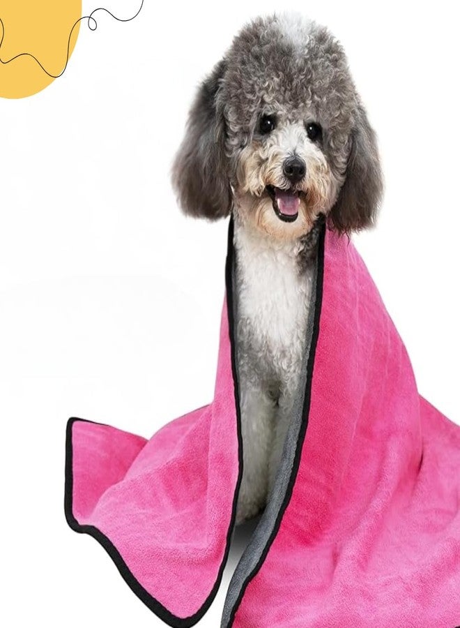 Microshine Premium 600 GSM Microfiber Pet Towel for Dogs & Cats | Ultra Absorbent, Fast Drying, Washable Dog Bath & Grooming Towel - Image 1