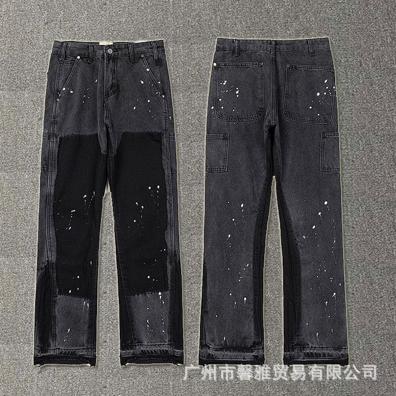 GALLERY DEPT Patch Retro Jeans Unisex High Street 4091 gray 