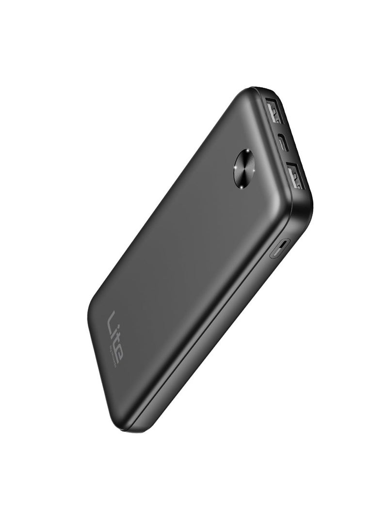 Moxedo Moxedo Lite 10,000 mAh Power Bank Fast Charging with 2 USB-A Ports 1 USB-C Input Output Port Compatible for iPhone, Samsung, iPad, Android Smart Phone and Tablet  - Image 1