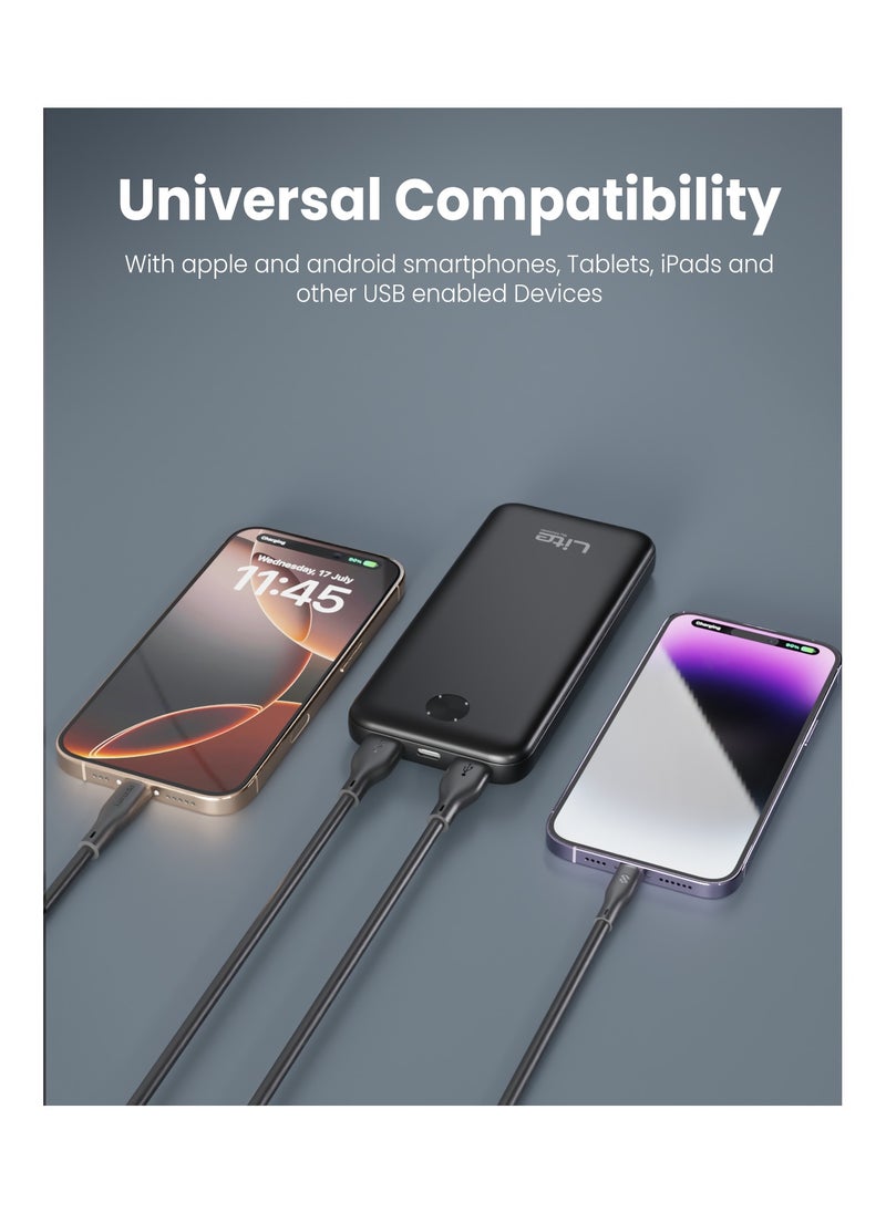 Moxedo Moxedo Lite 10,000 mAh Power Bank Fast Charging with 2 USB-A Ports 1 USB-C Input Output Port Compatible for iPhone, Samsung, iPad, Android Smart Phone and Tablet  - Image 5