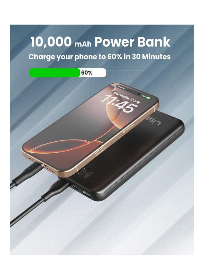 Moxedo Moxedo Lite 10,000 mAh Power Bank Fast Charging with 2 USB-A Ports 1 USB-C Input Output Port Compatible for iPhone, Samsung, iPad, Android Smart Phone and Tablet  - Image 2