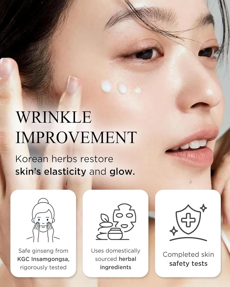 Danahan Bon Yeon Jin Korean Red Ginseng Eye Cream Duo Set AntiAging Treatment for Dark Circles Fine Lines with Ceramide and Shea Butter Intensive Skincare 101 oz - Image 5