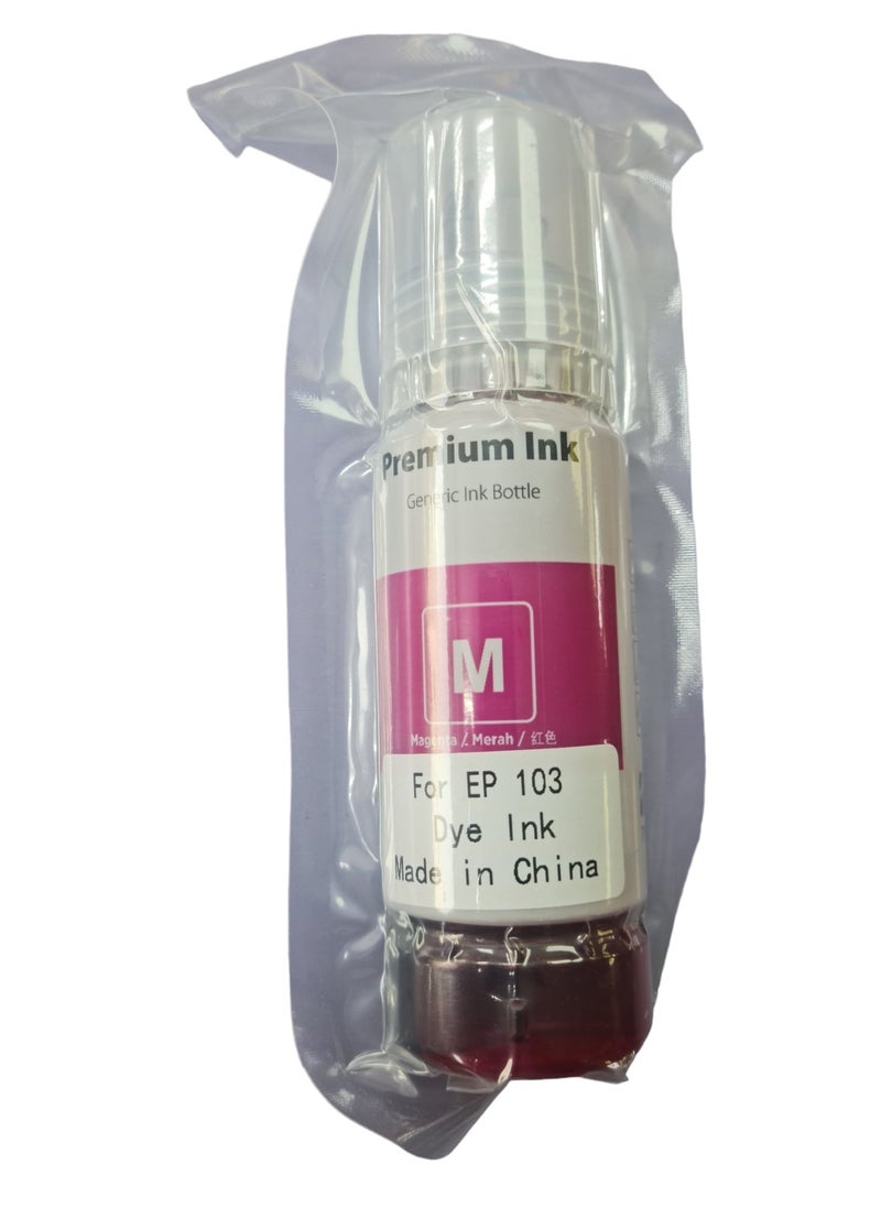 Premium - Compatible 103 ink set four color For Epson 103 Black,Cyan,Yellow,Magenta Work with L1100,L1200,L3100,L3110,L3150,L3160,L3200,L3500,L5100,L5200,L5500 Printers. - Image 1