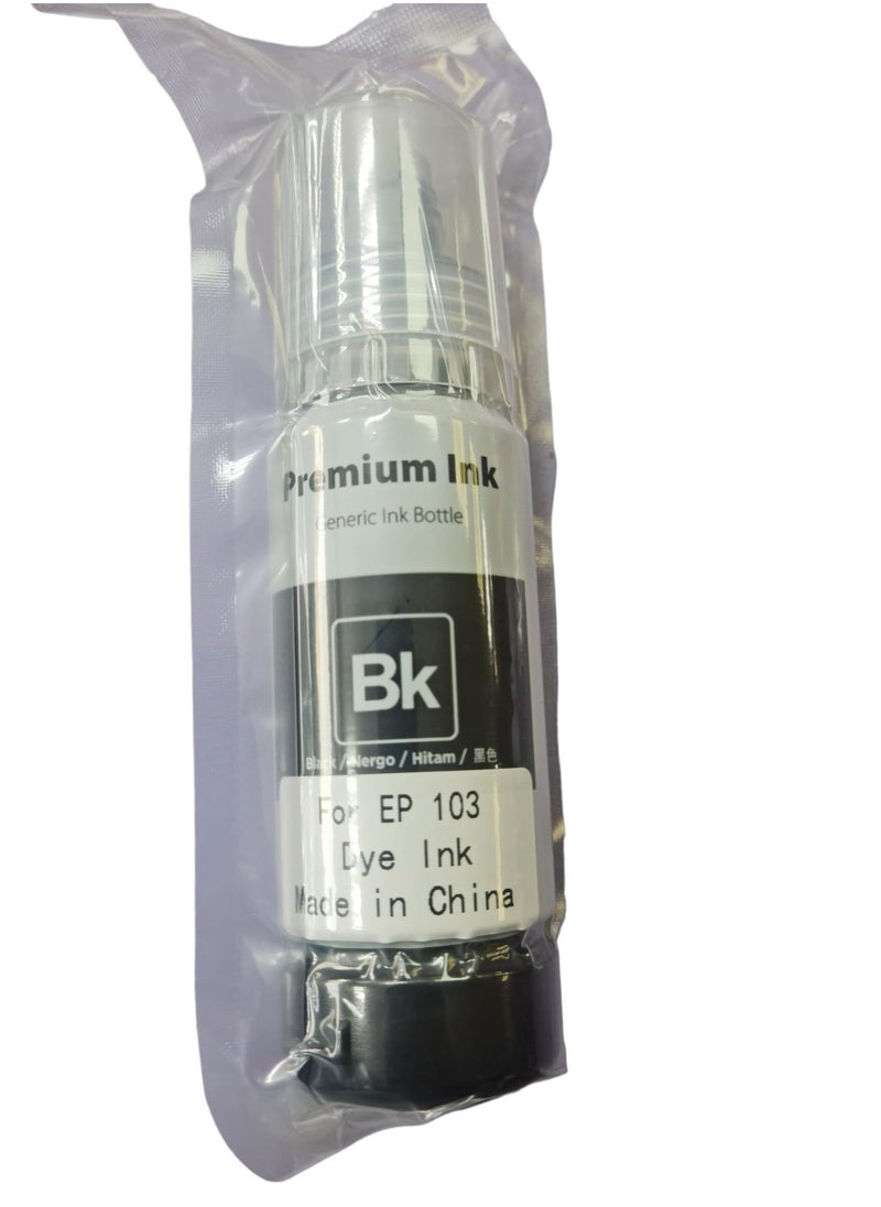 Premium - Compatible 103 ink set four color For Epson 103 Black,Cyan,Yellow,Magenta Work with L1100,L1200,L3100,L3110,L3150,L3160,L3200,L3500,L5100,L5200,L5500 Printers. - Image 1