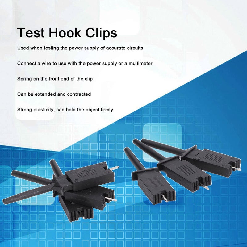 Mini Test Clips Probe Kit with Spring Steel Sheet for Accurate Circuit Testing Stainless Steel - Image 3