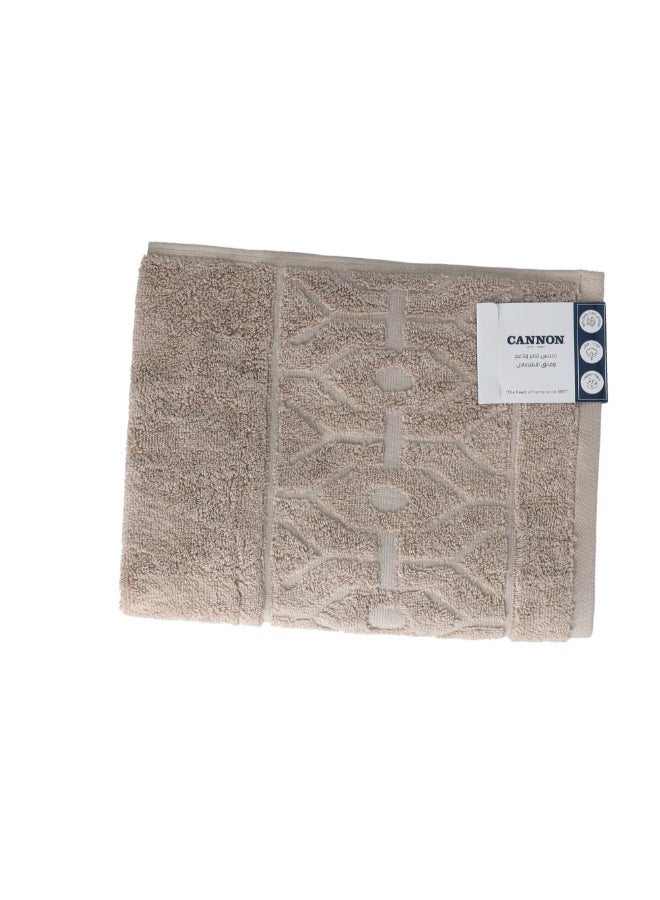 Cannon Rhombus Soft and Super Absorbent Face Towel Brown 50 x 100cm CN RM50X100-LBR - Image 1