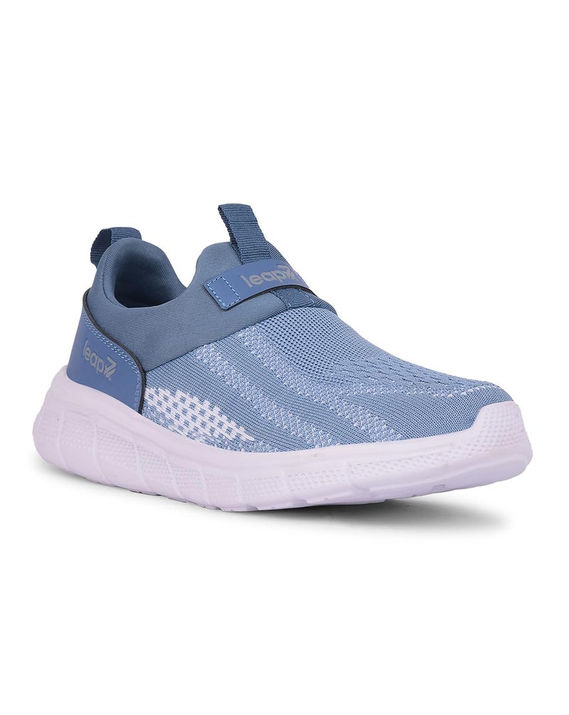 Liberty LEAP7X BOSTER-L2E Sports Shoes for Women with Knitted Upper | EVA Sole, Slip-on Style| Memory Foam Insole | Comfortable Footbed | Walking, Gym & Outdoor Wear-5 UK (38 EU-Blue) - Image 1