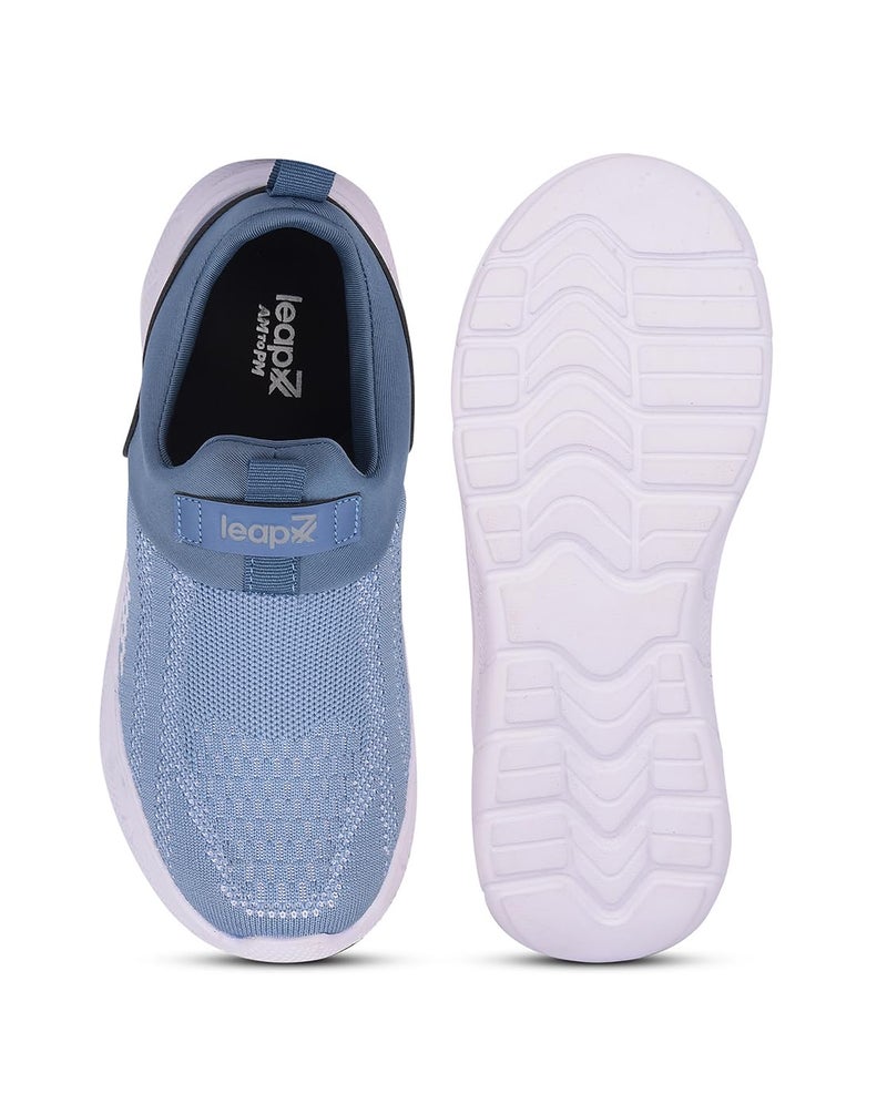 Liberty LEAP7X BOSTER-L2E Sports Shoes for Women with Knitted Upper | EVA Sole, Slip-on Style| Memory Foam Insole | Comfortable Footbed | Walking, Gym & Outdoor Wear-5 UK (38 EU-Blue) - Image 5