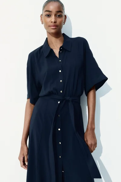 H&M Tie-belt shirt dress