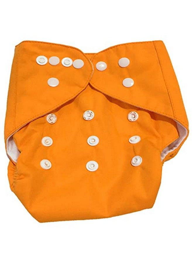 Chinmay Kids Combo Of Reusable Baby Washable Cloth Diaper Nappies With Multi Layered Microfibre Baby Insert Pads (Bluepurple & Orange) (Set Of 3) (Assorted Colours) - Image 5