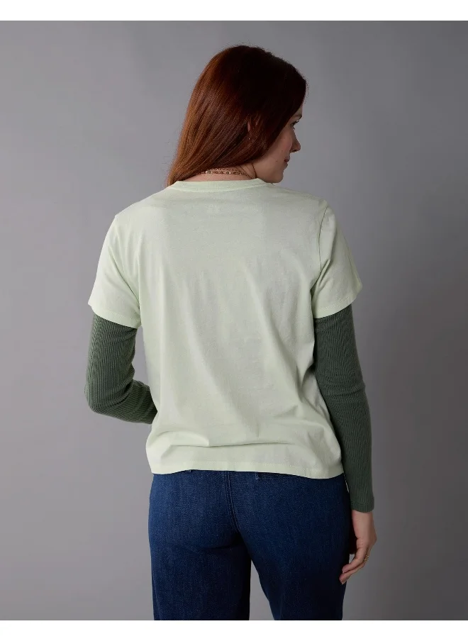 American Eagle AE Branded Graphic T-Shirt
