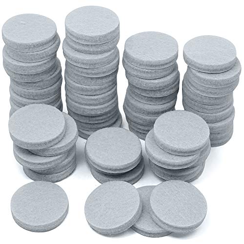 DanziX 60 Pcs Felt Furniture Pads DanziX 1 inch Non Slip Felt Floor Protector Chair Leg Pads for Hardwood Floors Hard Surfaces with SelfStick Adhesive