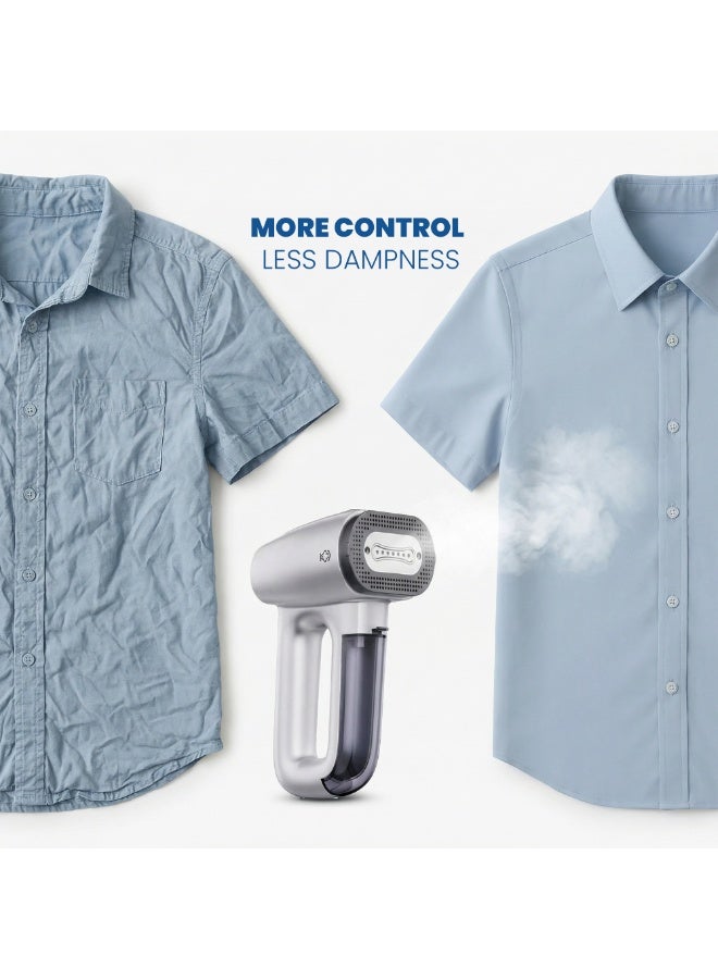 جيروما جهاز Jeroma LuftPro المحمول 2 في 1 للبخار مع الشفط بقوة شفط 2500 باسكال، مكواة بخار للأقمشة مناسبة للسفر مع - Image 3