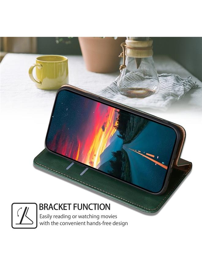 erorex Case For Itel S23 Plus 4G Gloss Oil Solid Color Magnetic Leather Phone Case - Image 4