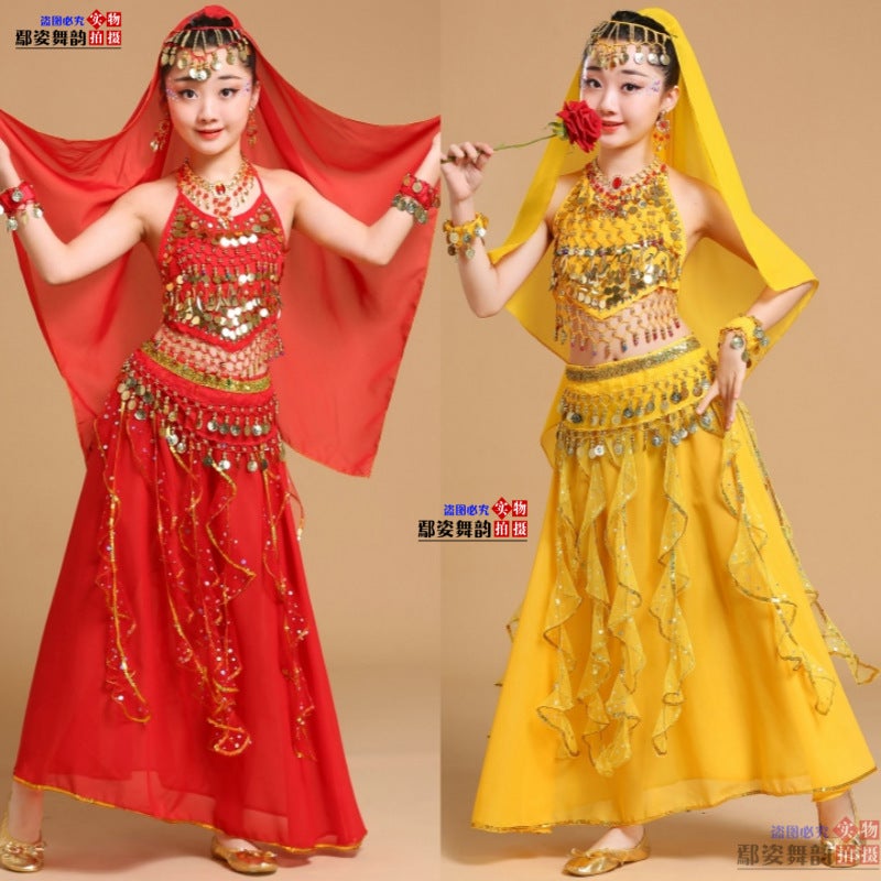 Journey To The West Jade Rabbit Costume Cosplay Female Fairy Indian Dance Adult Children Performance Costume Indian Maiden - Image 4
