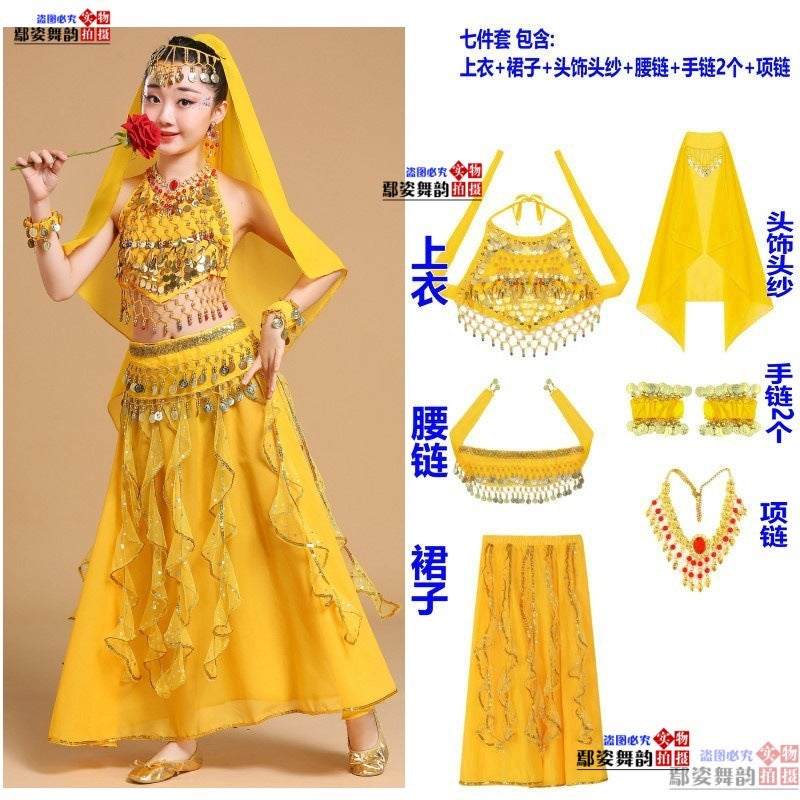 Journey To The West Jade Rabbit Costume Cosplay Female Fairy Indian Dance Adult Children Performance Costume Indian Maiden - Image 1