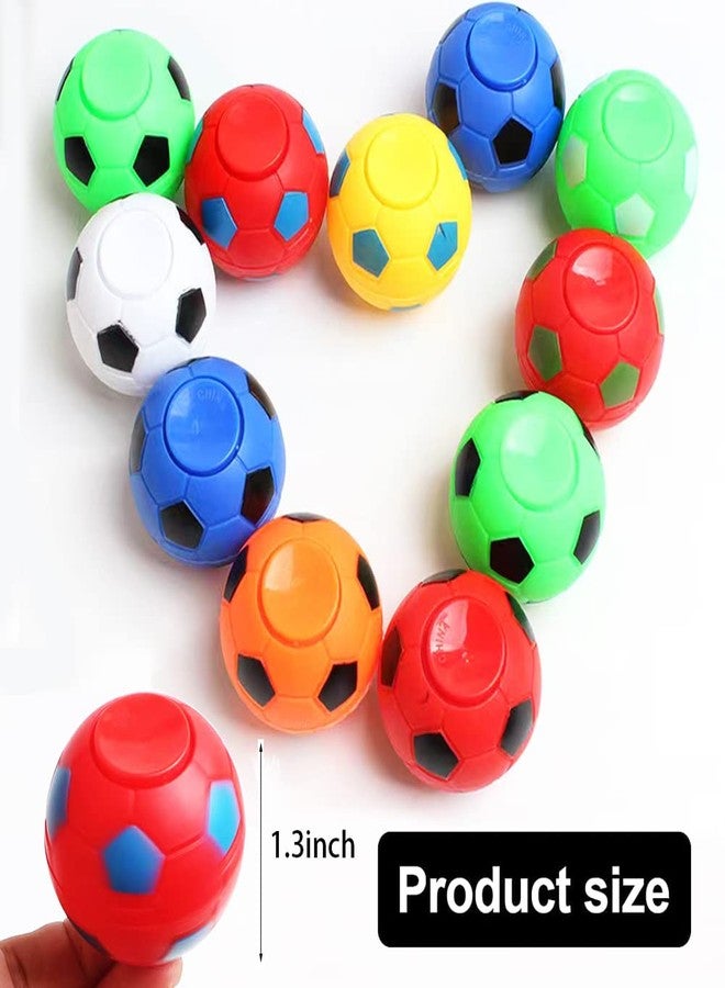 ZJDL 32 PCS Mini Fidget Spinners Soccer Ball Toys for Kids, Soccer Party Favors Goodie Bag Stuffers, Rotatable Soccer Finger Stress Balls for Classroom Prizes - Image 2