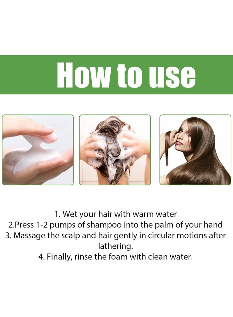 EELHOE Rosemary Strengthening Shampoo with Biotin for Hair Growth,Clean& Nourish Scalp, Hair Treatment for Dry Damaged Hair, Organic Shampoo for Thinning Hair and Hair Loss, All Hair Types, Men& Women - Image 4