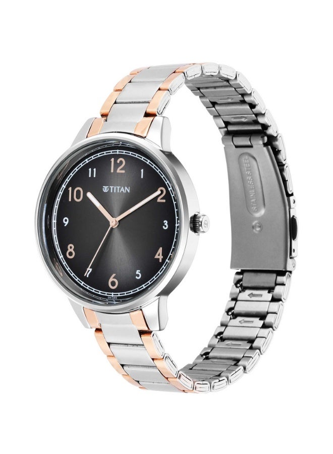 TITAN Trendsetters Women’s Watch 2648KM02 – Anthracite Dial, Two-Tone Stainless Steel Strap - Image 3