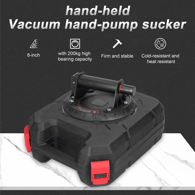 8inch Vacuum Suction Cup 200kg Bearing Capacity Heavy Duty Vacuum Lifter for Granite Glass Lifting - Image 2