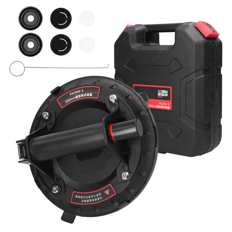 8inch Vacuum Suction Cup 200kg Bearing Capacity Heavy Duty Vacuum Lifter for Granite Glass Lifting - Image 1