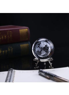 Hediyesahibi Decorative Metal Footed Globe 3D Glass Globe  - Image 3