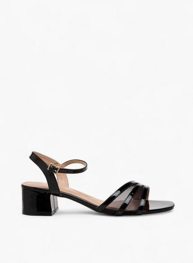 Celeste BLACK Women Block Heel Ankle Strap Sandals for Women | Best Price UAE