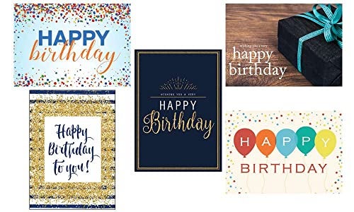 CEO Cards - Business Birthday Greeting Card Assortment, 5 Cards of Each Design, 5x7 Inches, 25 Cards & 26 White Envelopes (VP1702) - Image 4