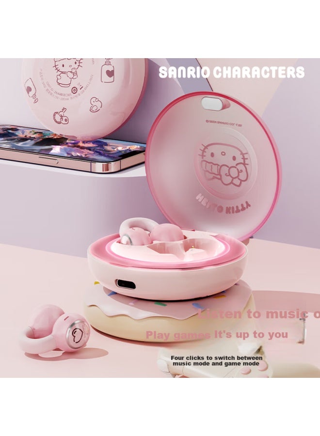 Chen Feng Chenfeng Sr02 Clip-on Open Bone Conduction Earphones For Running Sports Gaming E-sports Headphones Pink o Kitty - Image 5