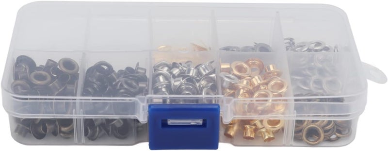 Grommets DIY Kit 240pcs, 4mm Small Metal Eyelets, 4 Colors with Storage Box - Practical for Clothing Modification, Crafts, and Leatherwork - Image 5