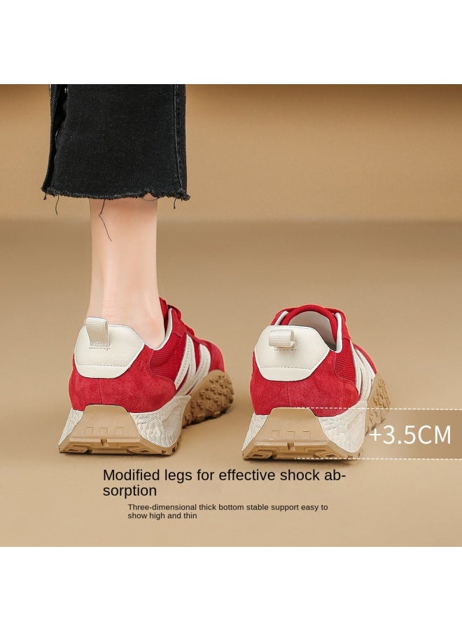 SAFIYA Saturday's 2025 New Spring/autumn Retro Casual Sneakers For Women, Simple And Versatile Platform Shoes For Women - Image 4