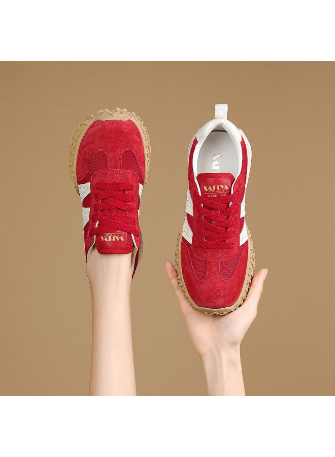 SAFIYA Saturday's 2025 New Spring/autumn Retro Casual Sneakers For Women, Simple And Versatile Platform Shoes For Women - Image 3