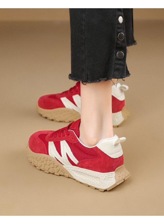 SAFIYA Saturday's 2025 New Spring/autumn Retro Casual Sneakers For Women, Simple And Versatile Platform Shoes For Women - Image 1