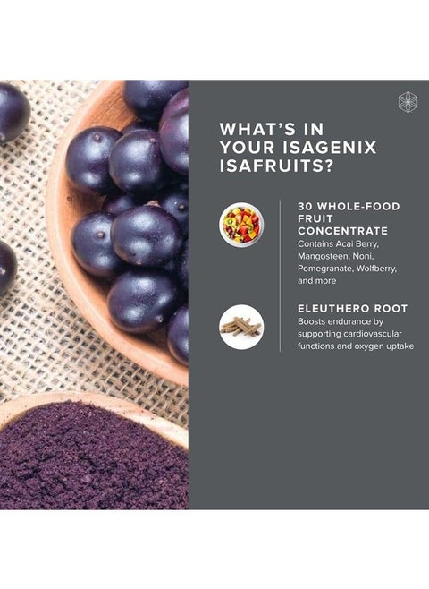 Fruits Phytonutrient Drink Mix with Eleuthero Root, Apple, Peach, and More to Complement Diet 270 Grams (30 Servings)