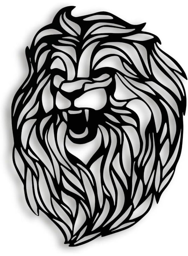 RIGID Metal Lion Wall Art 3 - Image 1
