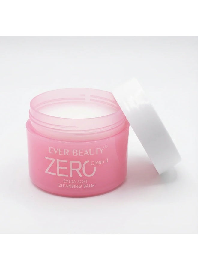 EVER BEAUTY ZERO Clean It Extra Soft Cleansing Balm – Makeup Remover & Deep Cleanser – Gentle Hydrating Formula - Image 3