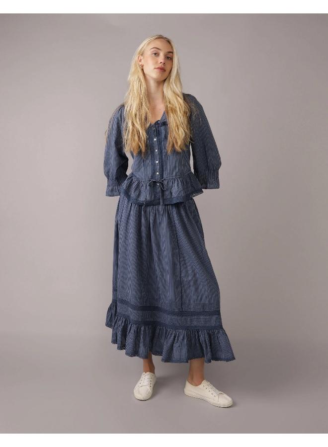 American Eagle AE Pintuck Maxi Skirt  - Image 1