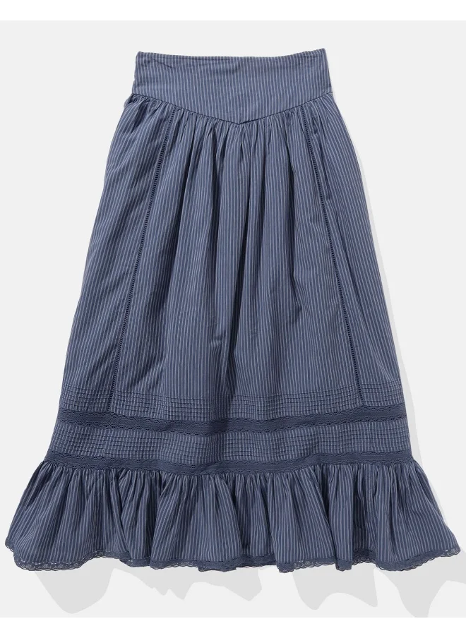 American Eagle AE Pintuck Maxi Skirt