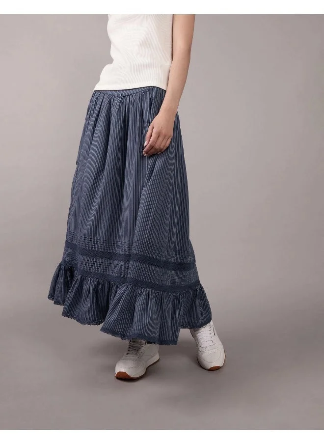 American Eagle AE Pintuck Maxi Skirt