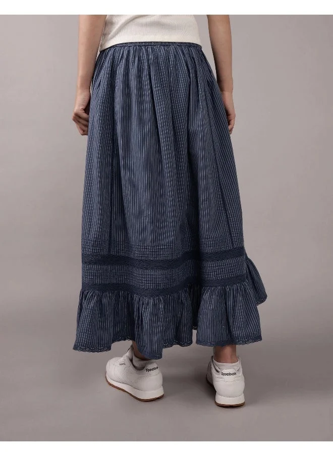 American Eagle AE Pintuck Maxi Skirt