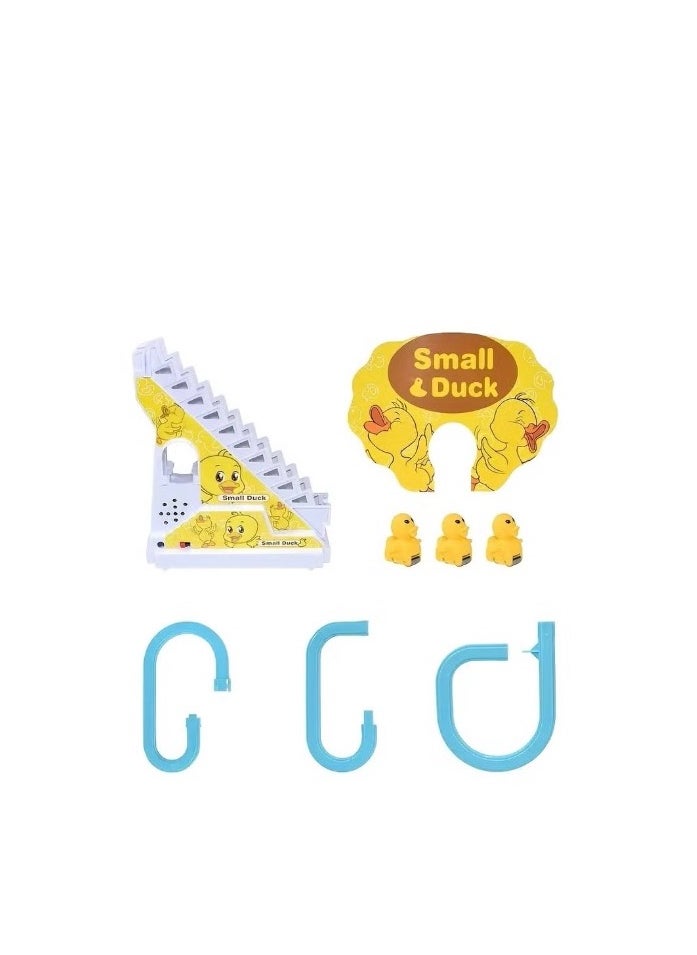 The Rotating Duck Racing Track Toy That Climbs And Climbs Stairs With Music And Lights Is An Entertaining And Suitable Gift For Children