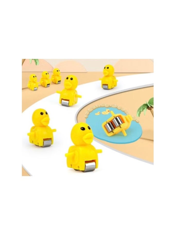 The Rotating Duck Racing Track Toy That Climbs And Climbs Stairs With Music And Lights Is An Entertaining And Suitable Gift For Children