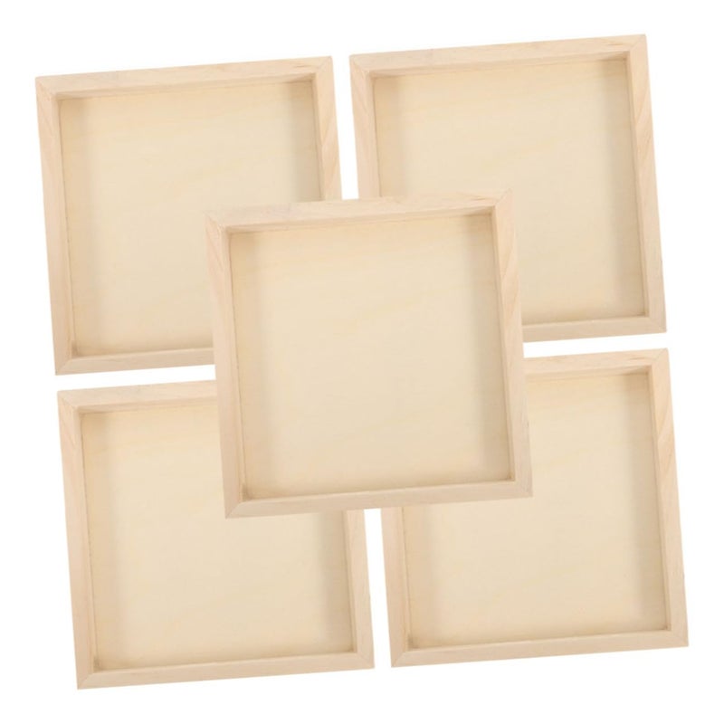 Wooden Puzzle Sorting Trays Set Of 5 For Six Sided Blocks Classroom Home Display - Image 2