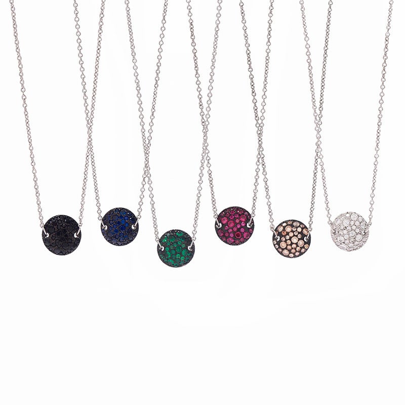 Yi Sophisticated Black Silver Colorful Gemstone Necklace with Electroplated Mushroom Design - Image 3